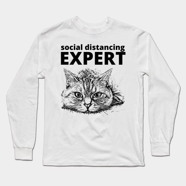 Social distancing expert Long Sleeve T-Shirt by Amadej